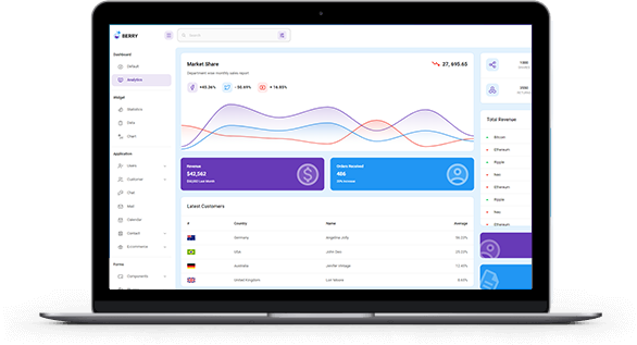 React Dashboards - Open-Source and Paid Starters - Cover Image, products crafted by AppSeed.